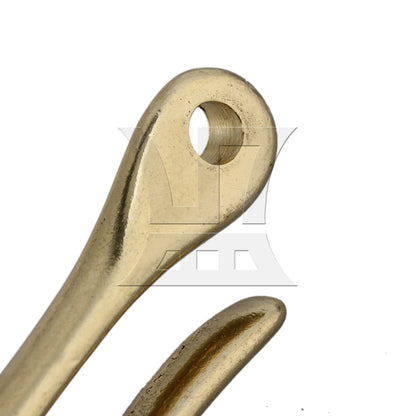 BQLZR 72mm Rentro Solid Brass Fish Hook Key Chain U Hook Clip Holder