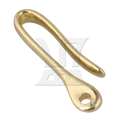 BQLZR 72mm Rentro Solid Brass Fish Hook Key Chain U Hook Clip Holder