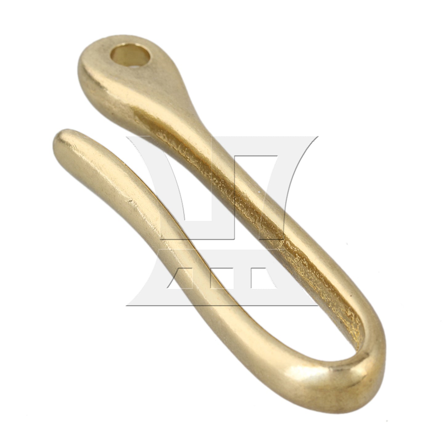 BQLZR 72mm Rentro Solid Brass Fish Hook Key Chain U Hook Clip Holder