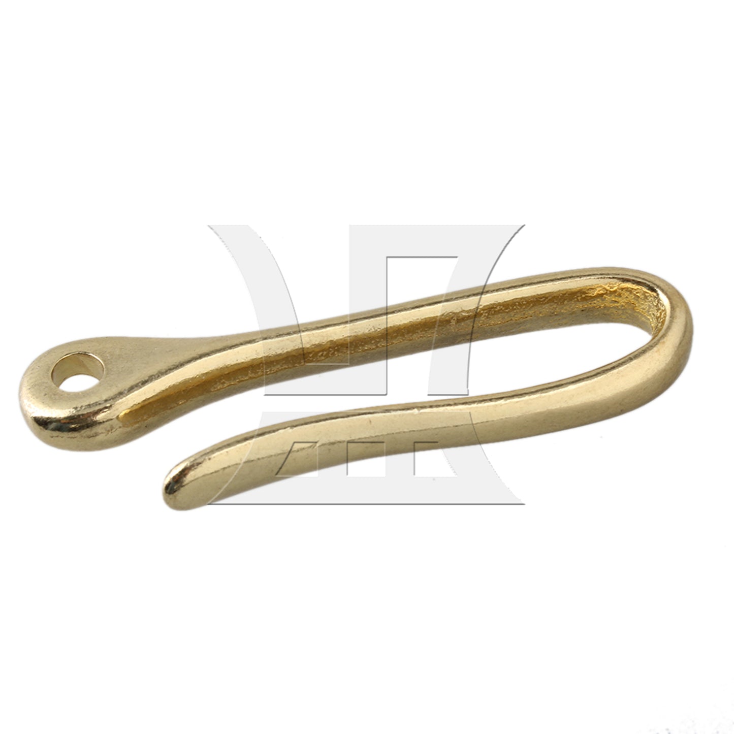 BQLZR 72mm Rentro Solid Brass Fish Hook Key Chain U Hook Clip Holder
