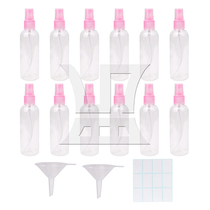 BQLZR  White Transparent Plastic Perfume Atomizer Empty Spray Bottle 50ml