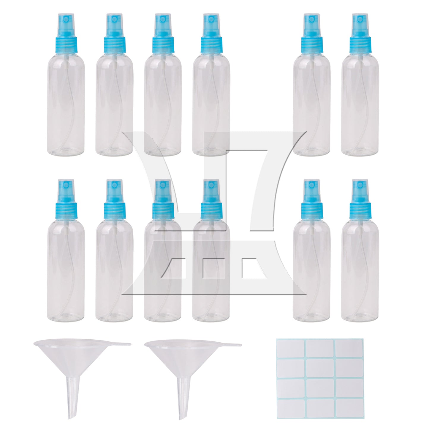 BQLZR  White Transparent Plastic Perfume Atomizer Empty Spray Bottle 50ml