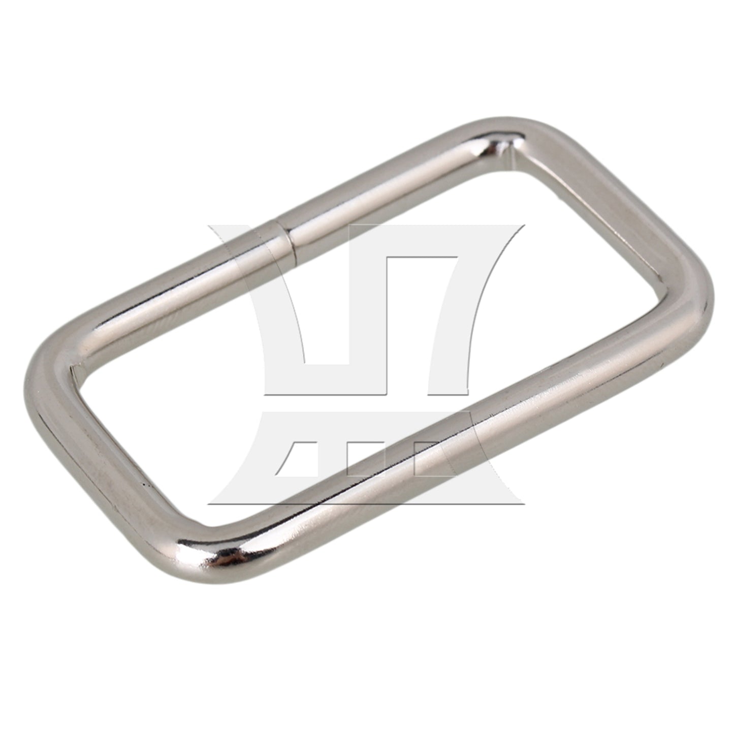 BQLZR 3.8cm Silver Metal Heavy Rectangle Rings for Handbags & Bags