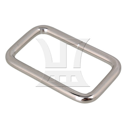 BQLZR 3.8cm Silver Metal Heavy Rectangle Rings for Handbags & Bags