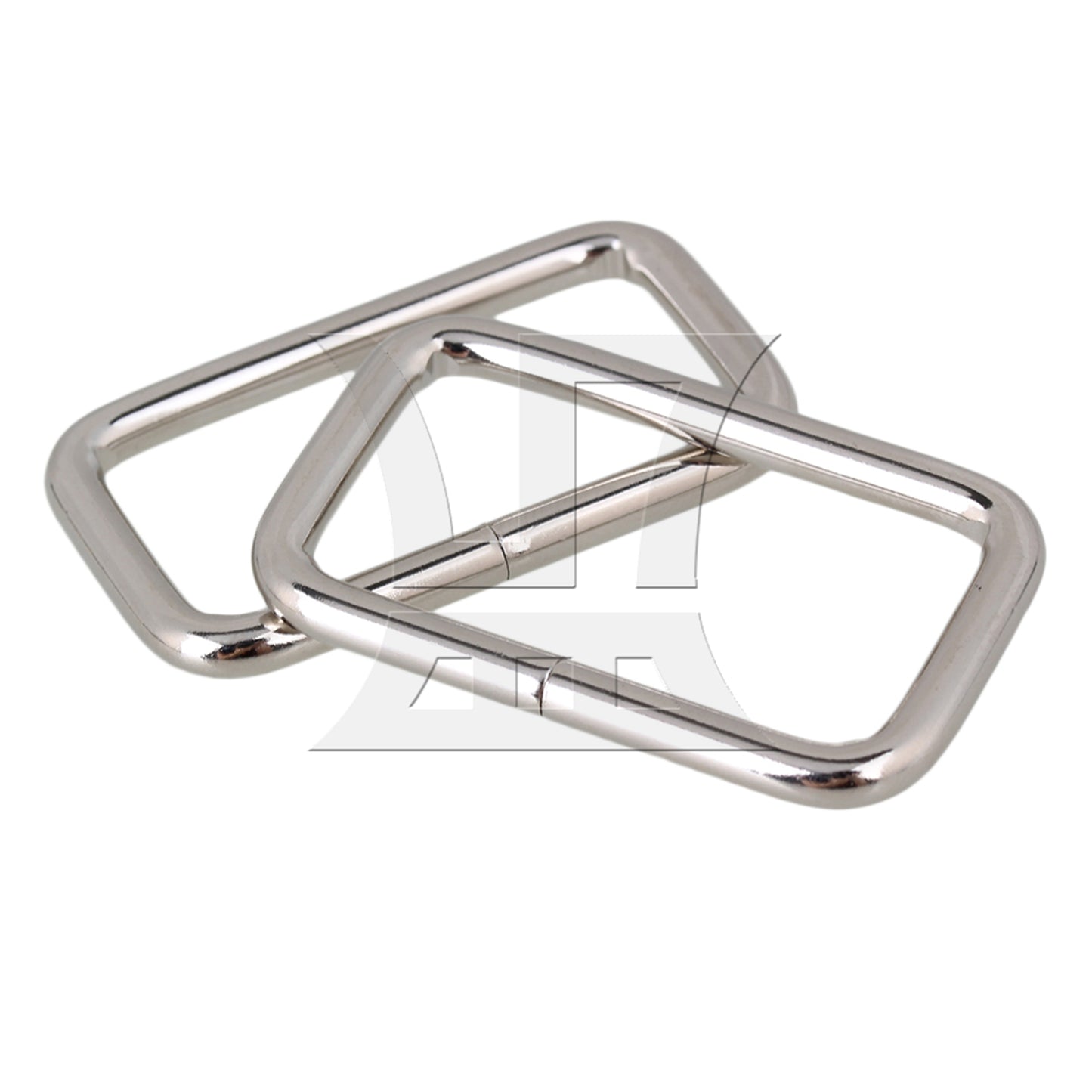 BQLZR 3.8cm Silver Metal Heavy Rectangle Rings for Handbags & Bags