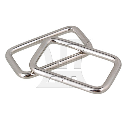 BQLZR 3.8cm Silver Metal Heavy Rectangle Rings for Handbags & Bags