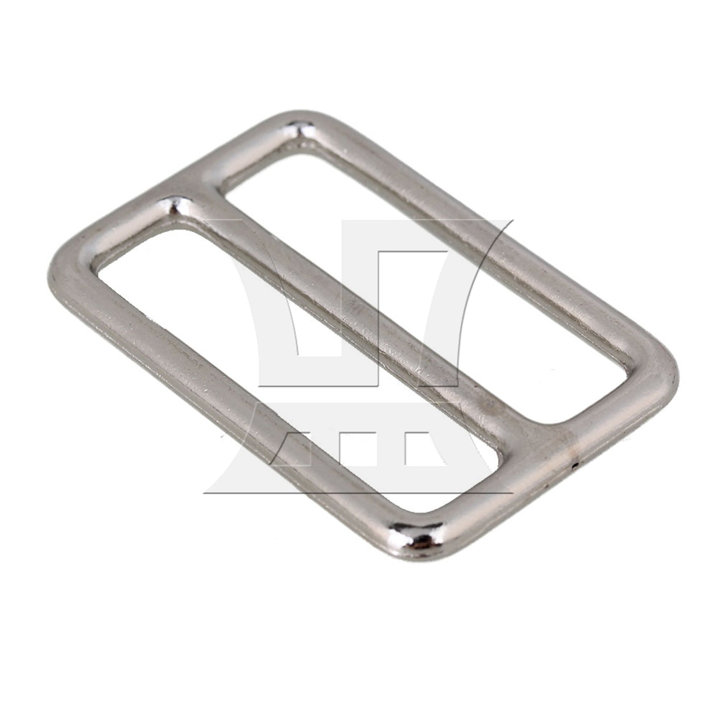 BQLZR Silver Zinc Alloy Nickel Plated WeldedTri-glides Buckles for Handbag