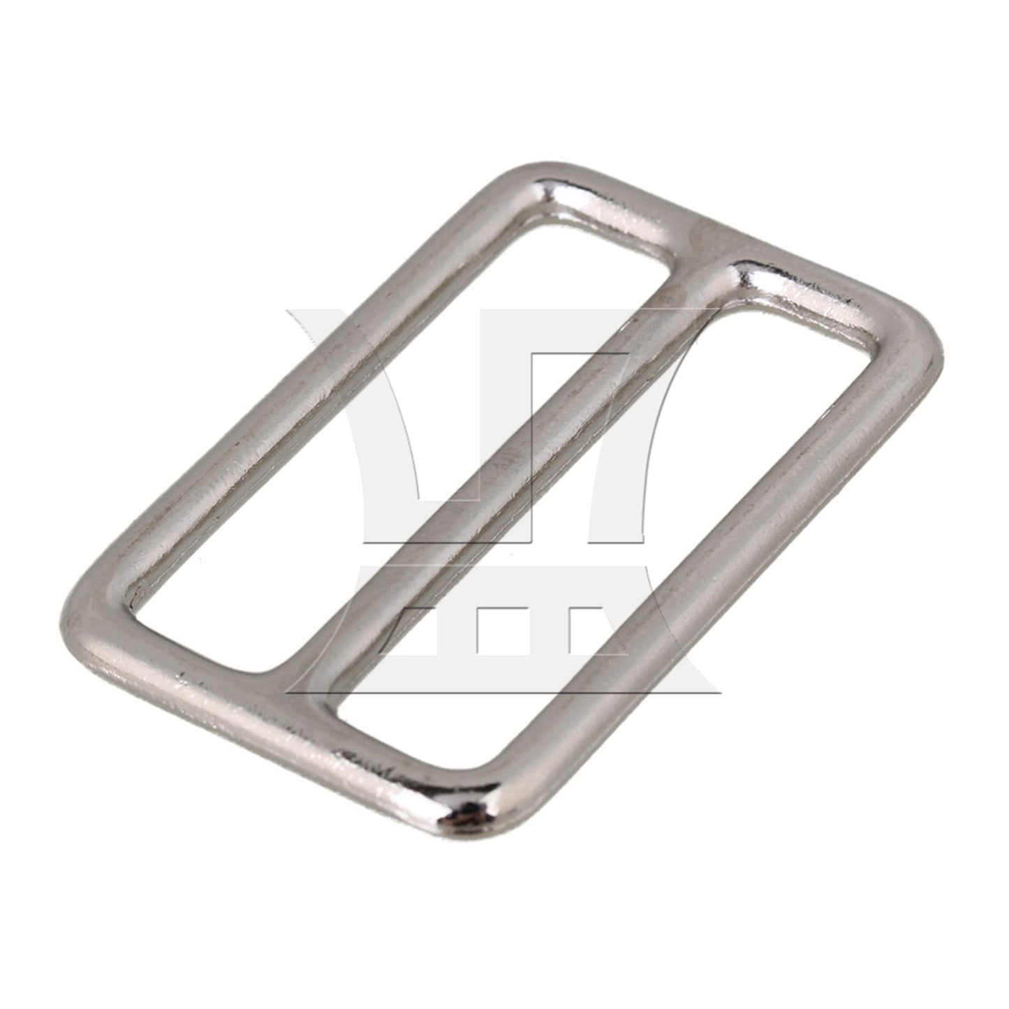 BQLZR Silver Zinc Alloy Nickel Plated WeldedTri-glides Buckles for Handbag