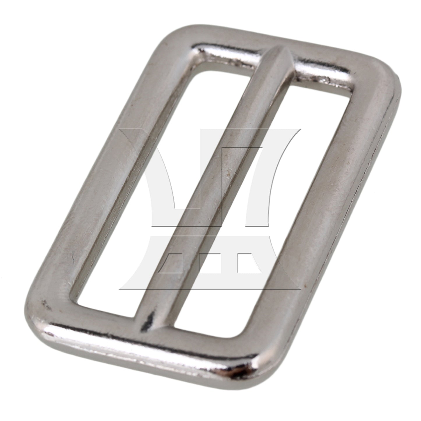 BQLZR Silver Zinc Alloy Welded Tri-glides Sliders Buckle for Handbag 3.1cm