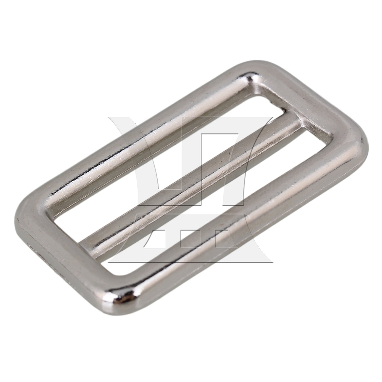 BQLZR Silver Zinc Alloy Welded Tri-glides Sliders Buckle for Handbag 3.1cm
