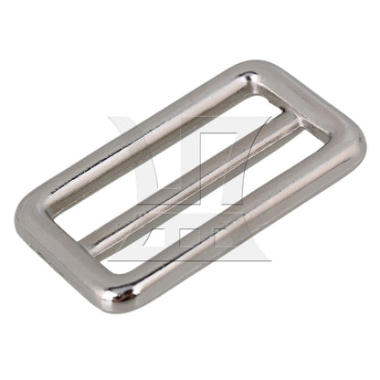 BQLZR Silver Zinc Alloy Welded Tri-glides Sliders Buckle for Handbag 3.1cm