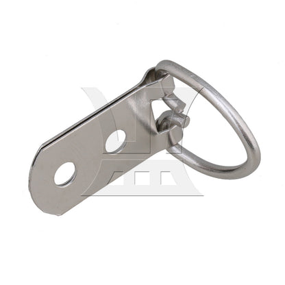 BQLZR 50 x Iron D Ring Mirror Photo Picture Frame Hooks BQLZR Hanger w/ Screws 55x22mm