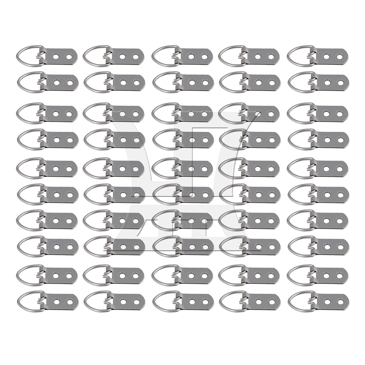 BQLZR 50 x Iron D Ring Mirror Photo Picture Frame Hooks BQLZR Hanger w/ Screws 55x22mm