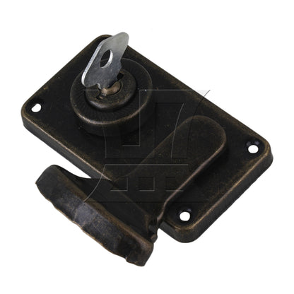 BQLZR 74x41mm Antique Box Latch Jewelry Boxes Suitcase Cabinet Set of 2
