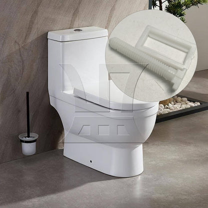 BQLZR 2 x Toilet Seat Plastic Screws Fixings Nuts Toilet Seats Hinges Repair White