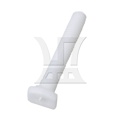 BQLZR 2 x Toilet Seat Plastic Screws Fixings Nuts Toilet Seats Hinges Repair White