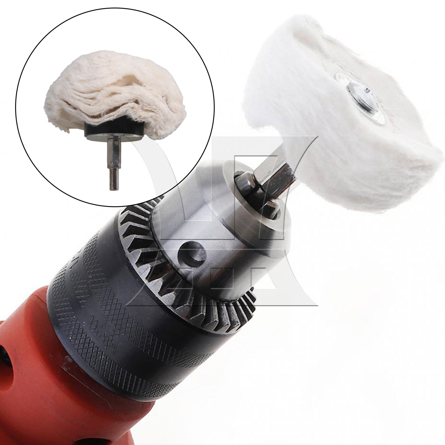 BQLZR 90mm Dia Mushroom Buffing Buffer Polish Wheel for Electric Drill