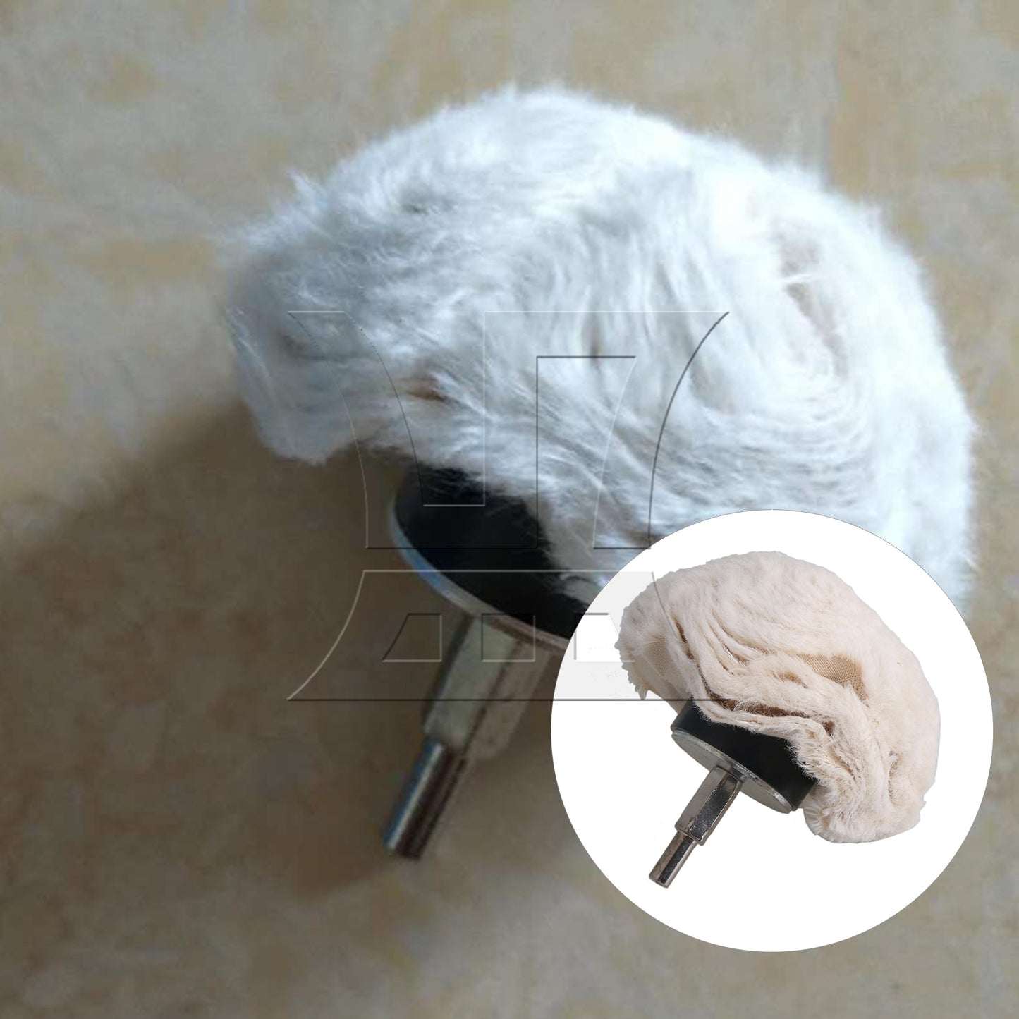 BQLZR 90mm Dia Mushroom Buffing Buffer Polish Wheel for Electric Drill