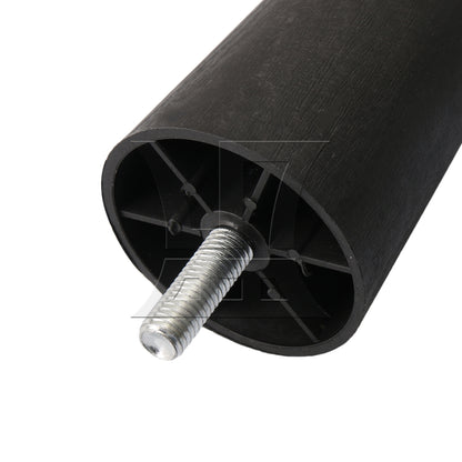 BQLZR Round Tapered Black Plastic Furniture Legs for Sofa 120x 60 x 38mm