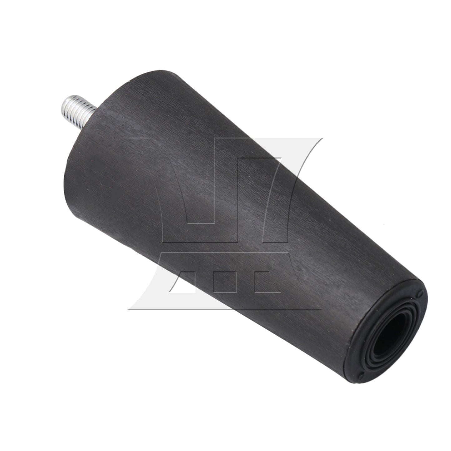 BQLZR Round Tapered Black Plastic Furniture Legs for Sofa 120x 60 x 38mm