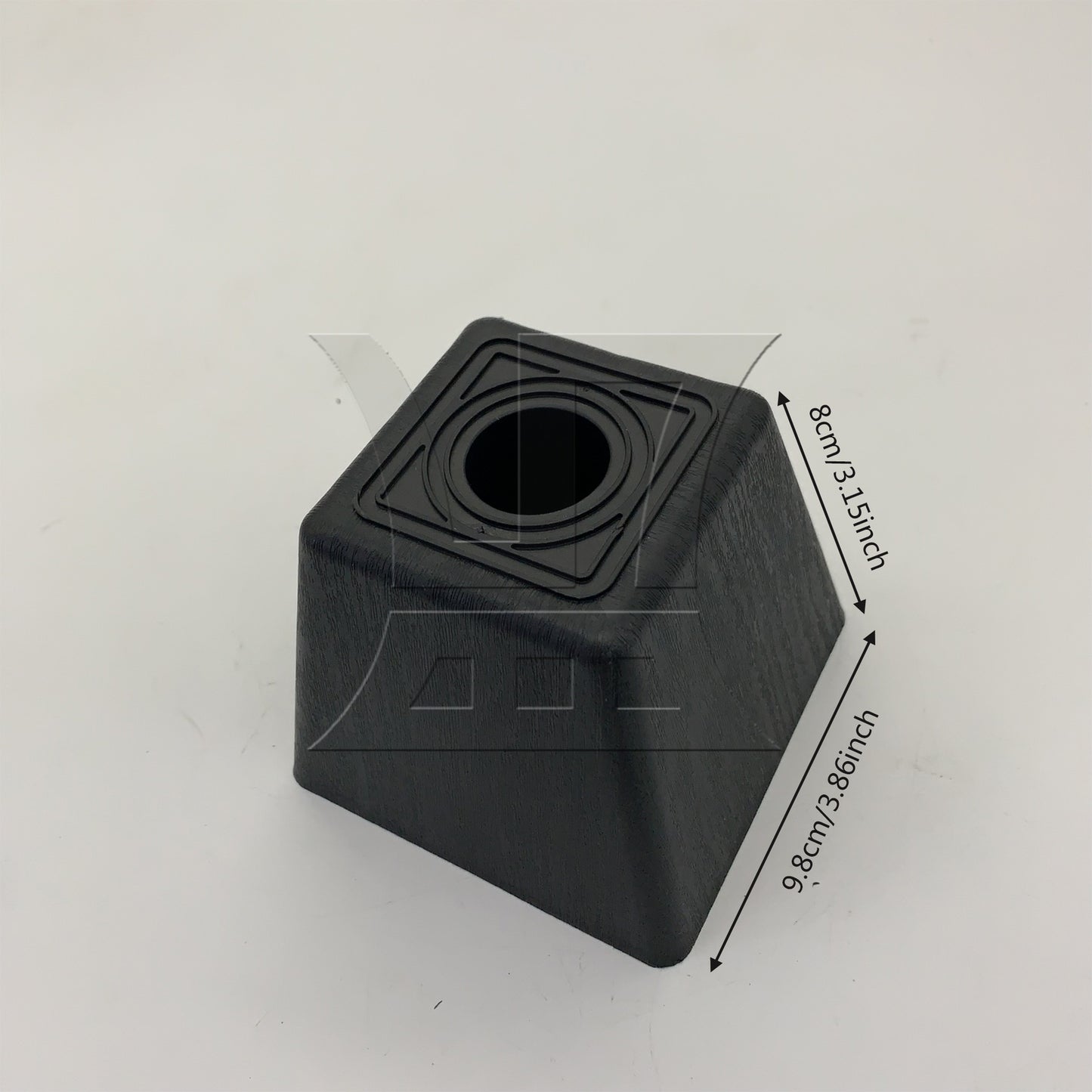 BQLZR Trapezoid Black Plastic Furniture Legs for Sofa 80 x 98 x 65mm BQLZR