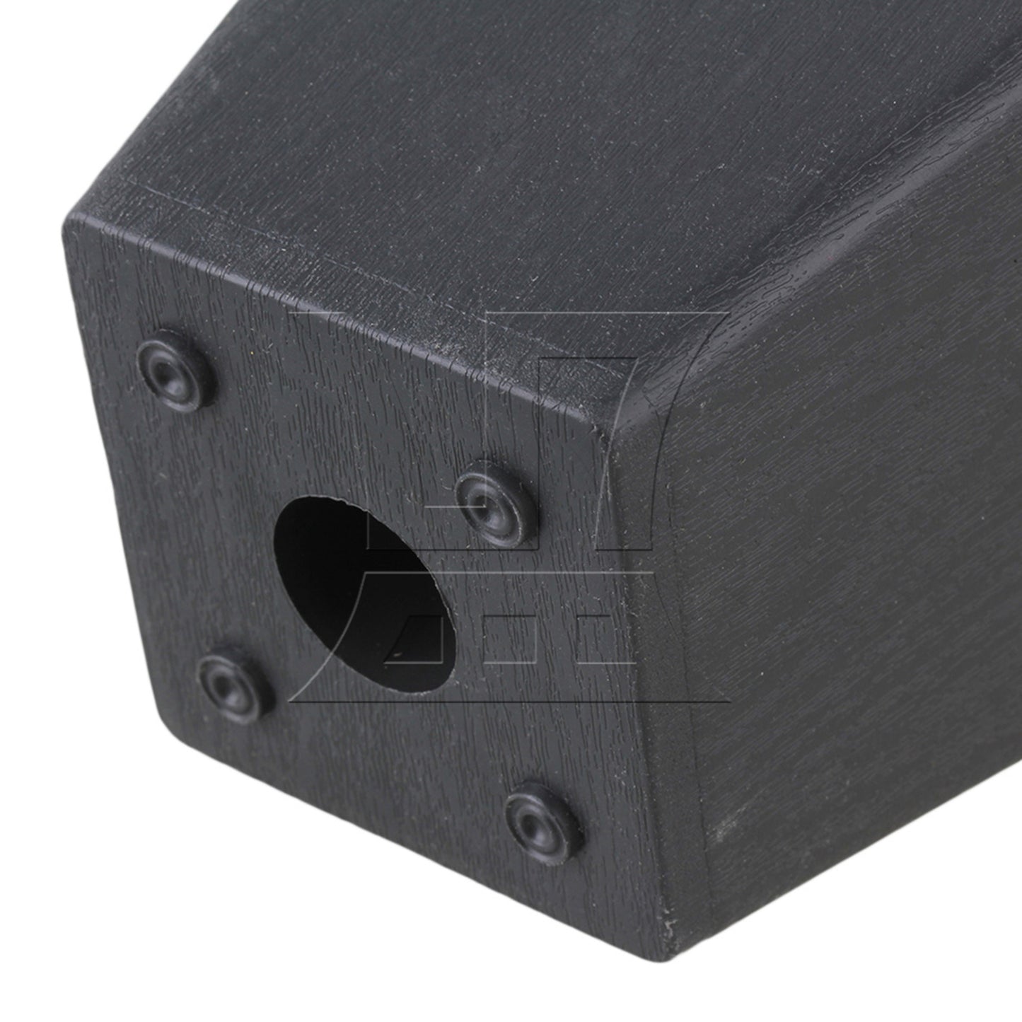 BQLZR Trapezoid Black Plastic Furniture Legs for Sofa 98x98x67mm