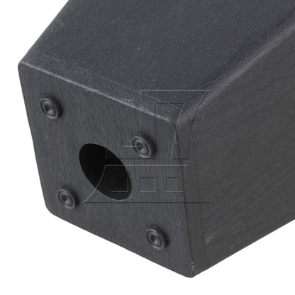 BQLZR Trapezoid Black Plastic Furniture Legs for Sofa 98x98x67mm