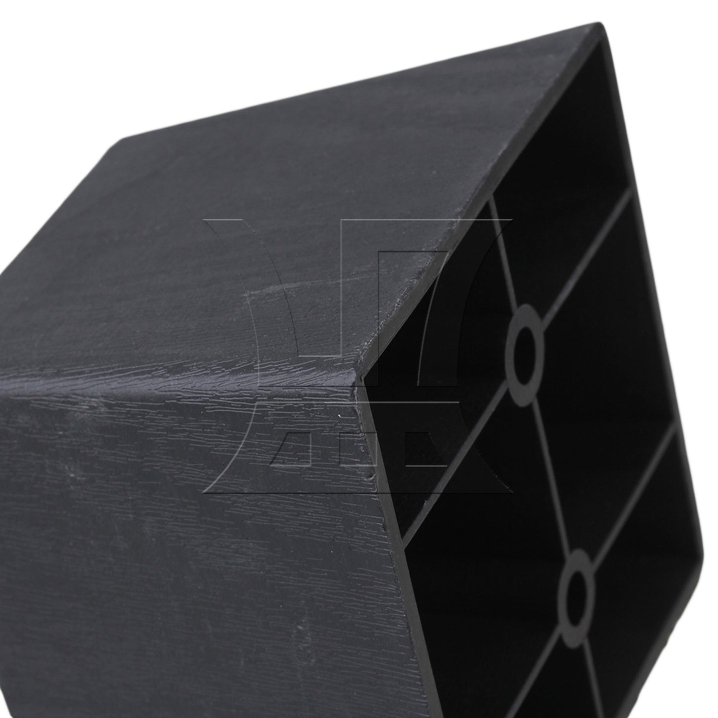 BQLZR Trapezoid Black Plastic Furniture Legs for Sofa 60 x 75 x 55mm BQLZR