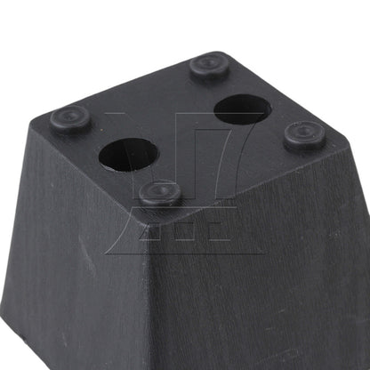 BQLZR Trapezoid Black Plastic Furniture Legs for Sofa 60 x 75 x 55mm BQLZR