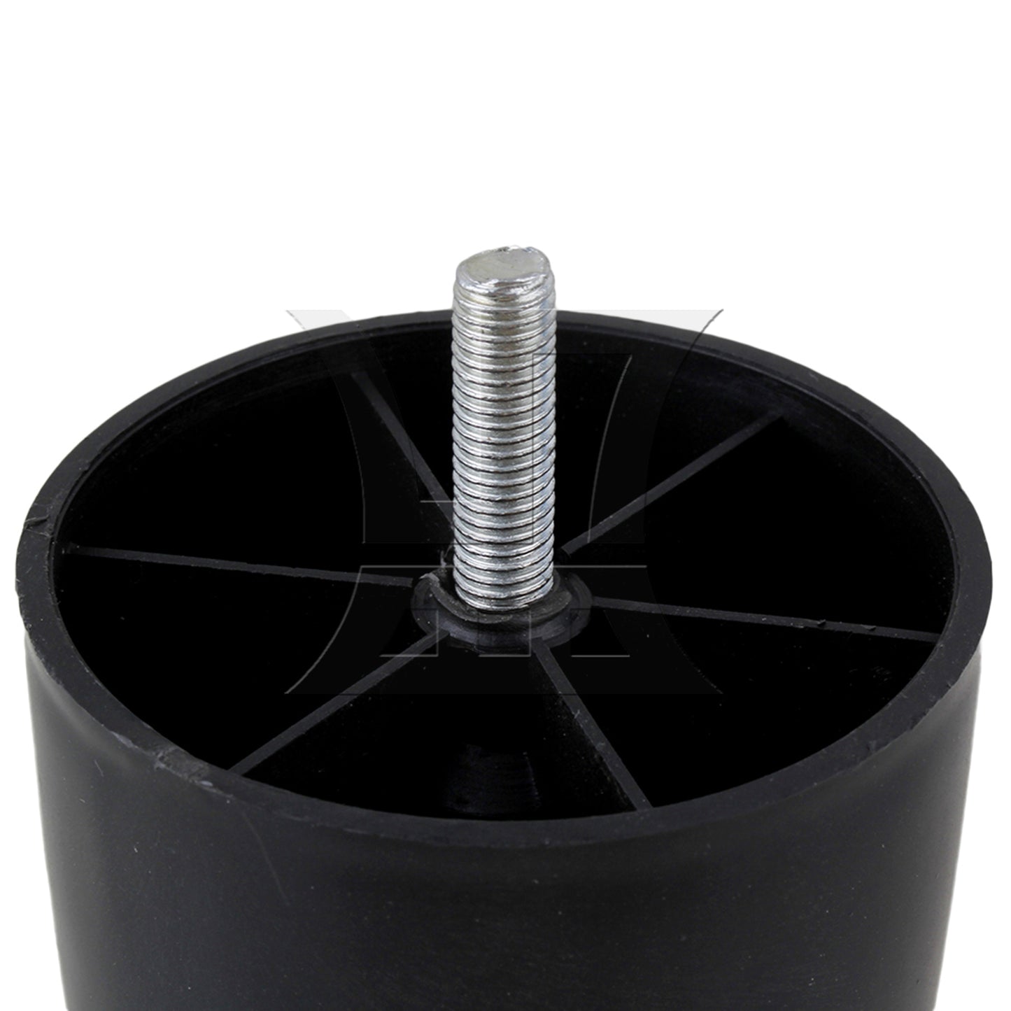 BQLZR  Cylinder Black Plastic Furniture Legs Feet for Sofa 80 x 73 x 45mm BQLZR