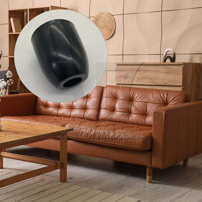 BQLZR  Cylinder Black Plastic Furniture Legs Feet for Sofa 80 x 73 x 45mm BQLZR