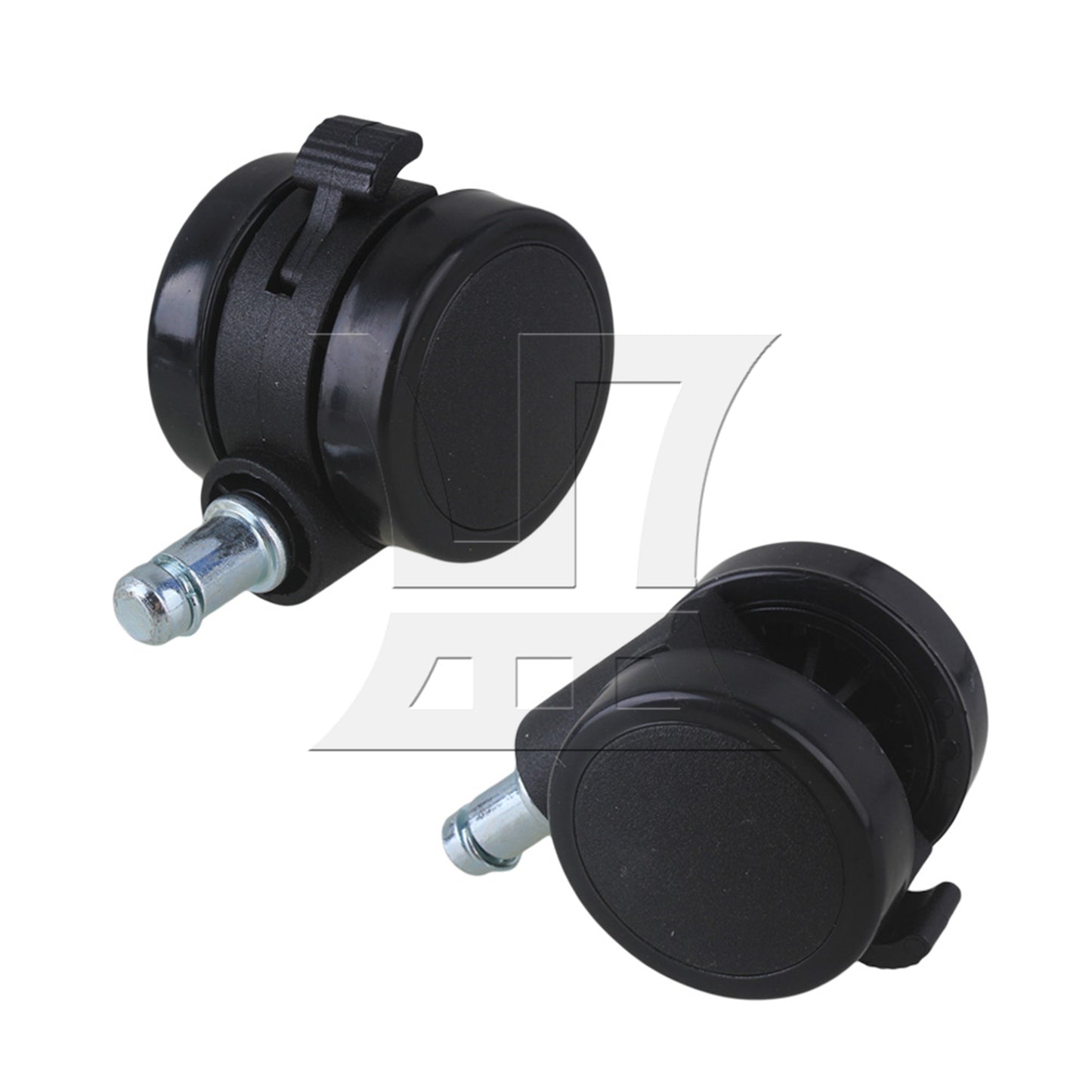 BQLZR  Furniture Office Chair PU Swivel Caster Wheel BQLZR Grip Ring Stem w/ Brake