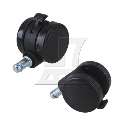 BQLZR  Furniture Office Chair PU Swivel Caster Wheel BQLZR Grip Ring Stem w/ Brake