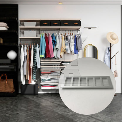 BQLZR  225mm Square Aluminum Ventilation Vent Grille for Cupboard Wardrobe