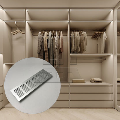 BQLZR  225mm Square Aluminum Ventilation Vent Grille for Cupboard Wardrobe