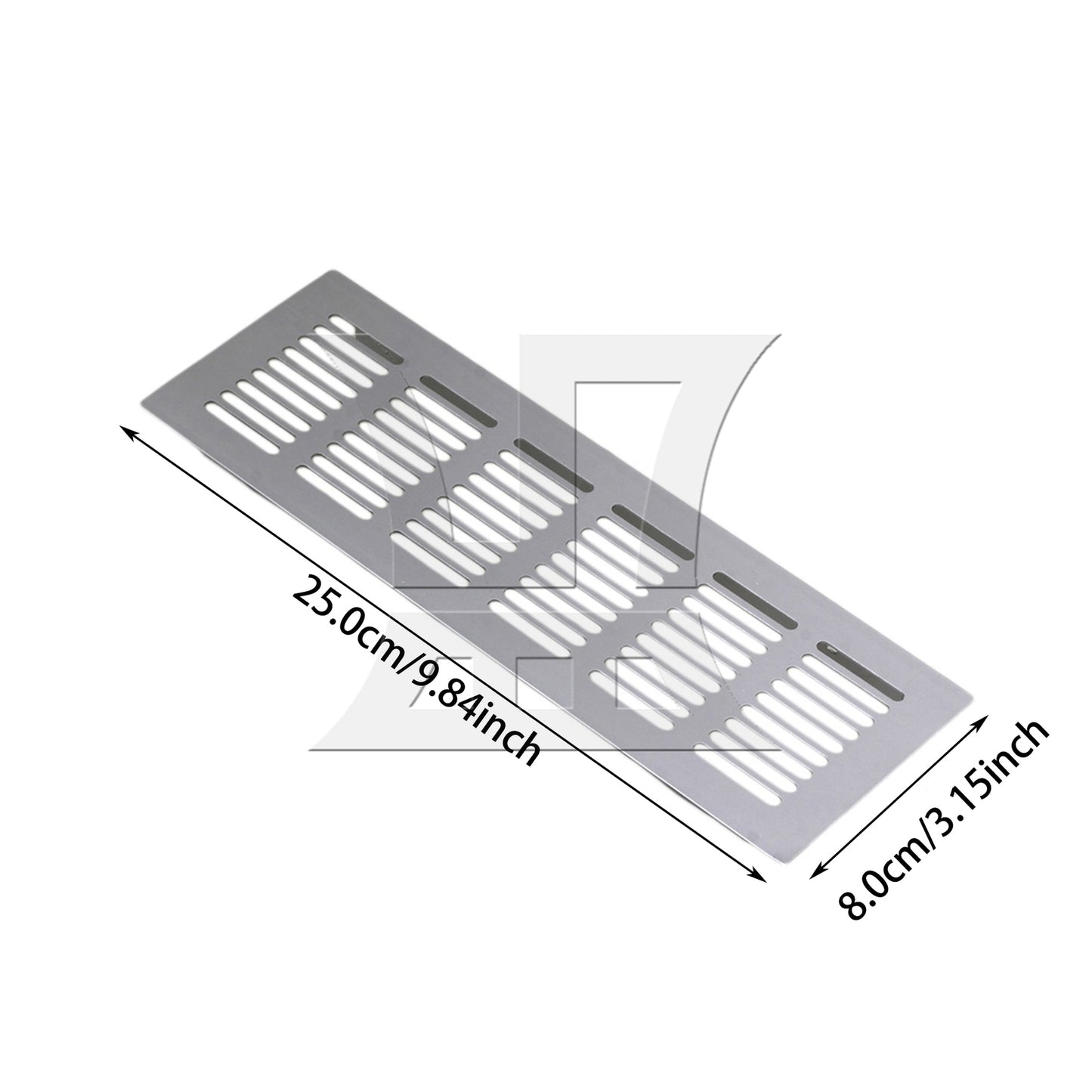 BQLZR  225mm Square Aluminum Ventilation Vent Grille for Cupboard Wardrobe