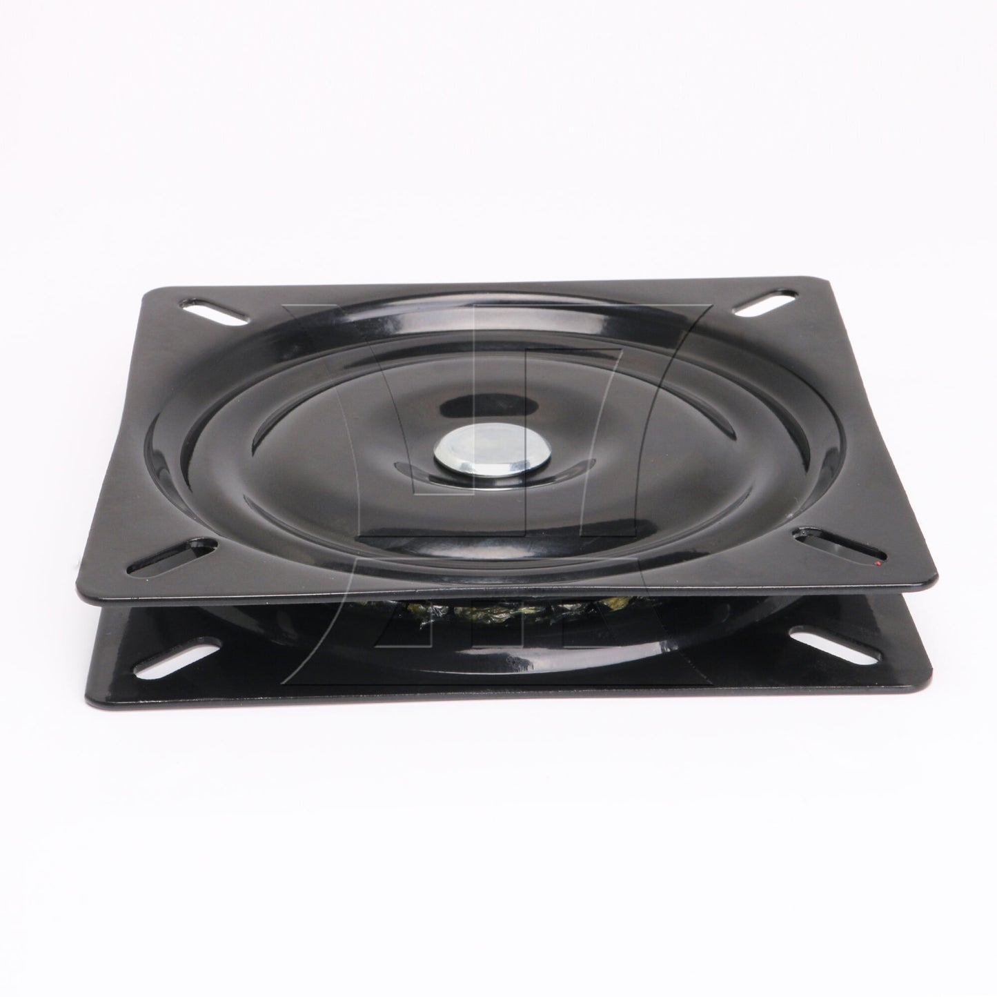 BQLZR 6.1" Square A3 Steel Plate Replacement Furniture Ball Bearing Swivel Black