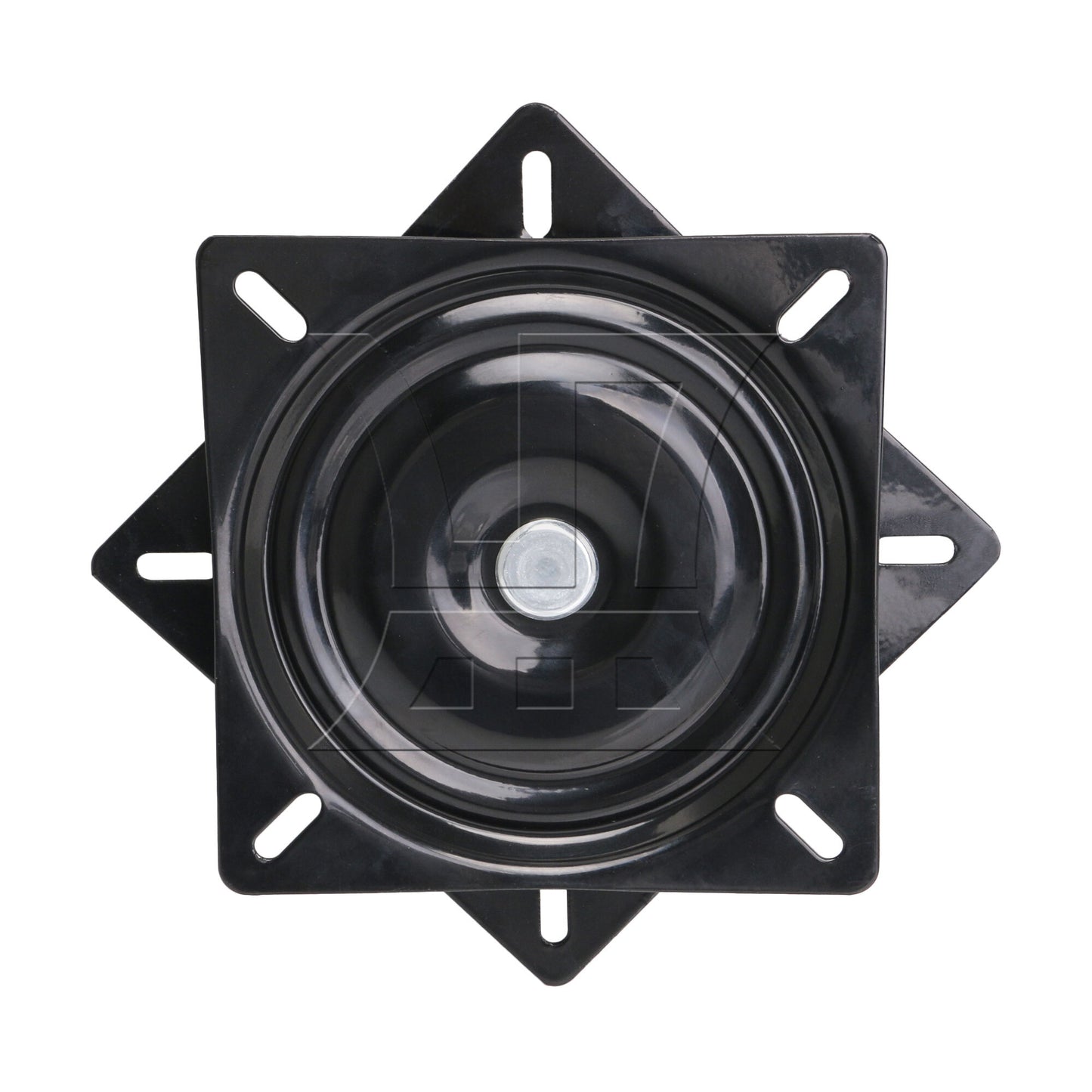 BQLZR 6.1" Square A3 Steel Plate Replacement Furniture Ball Bearing Swivel Black