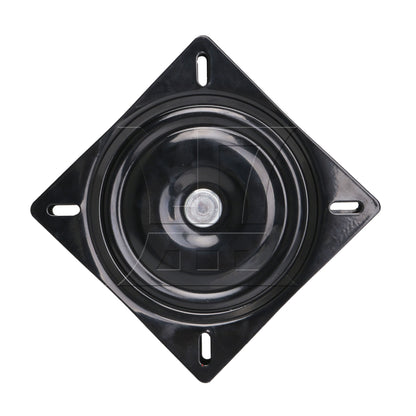 BQLZR 6.1" Square A3 Steel Plate Replacement Furniture Ball Bearing Swivel Black