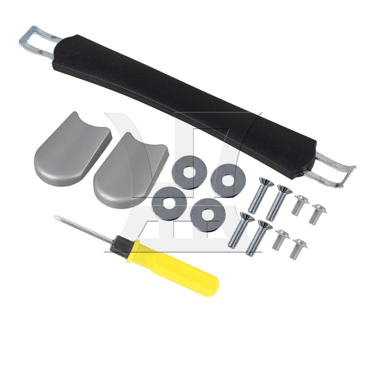 BQLZR Luggage Handle Replacement Flexible Spare Grip 9.25inch w/ Screws B113 Black