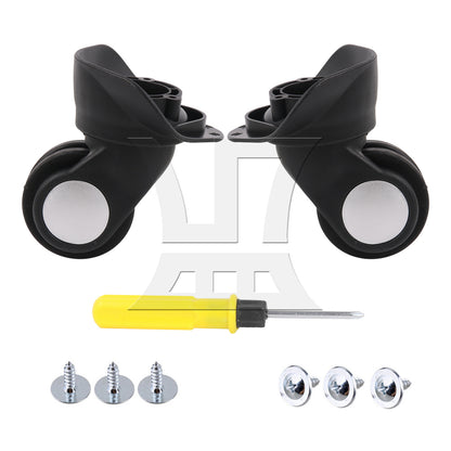 BQLZR Luggage Spinner Wheel 3.43 Inches W024 Black Left for Suitcases Repair Part