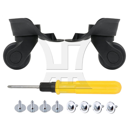 BQLZR Left Luggage Mute Wheels Black W041-L with Dual-purpose Screwdrivers