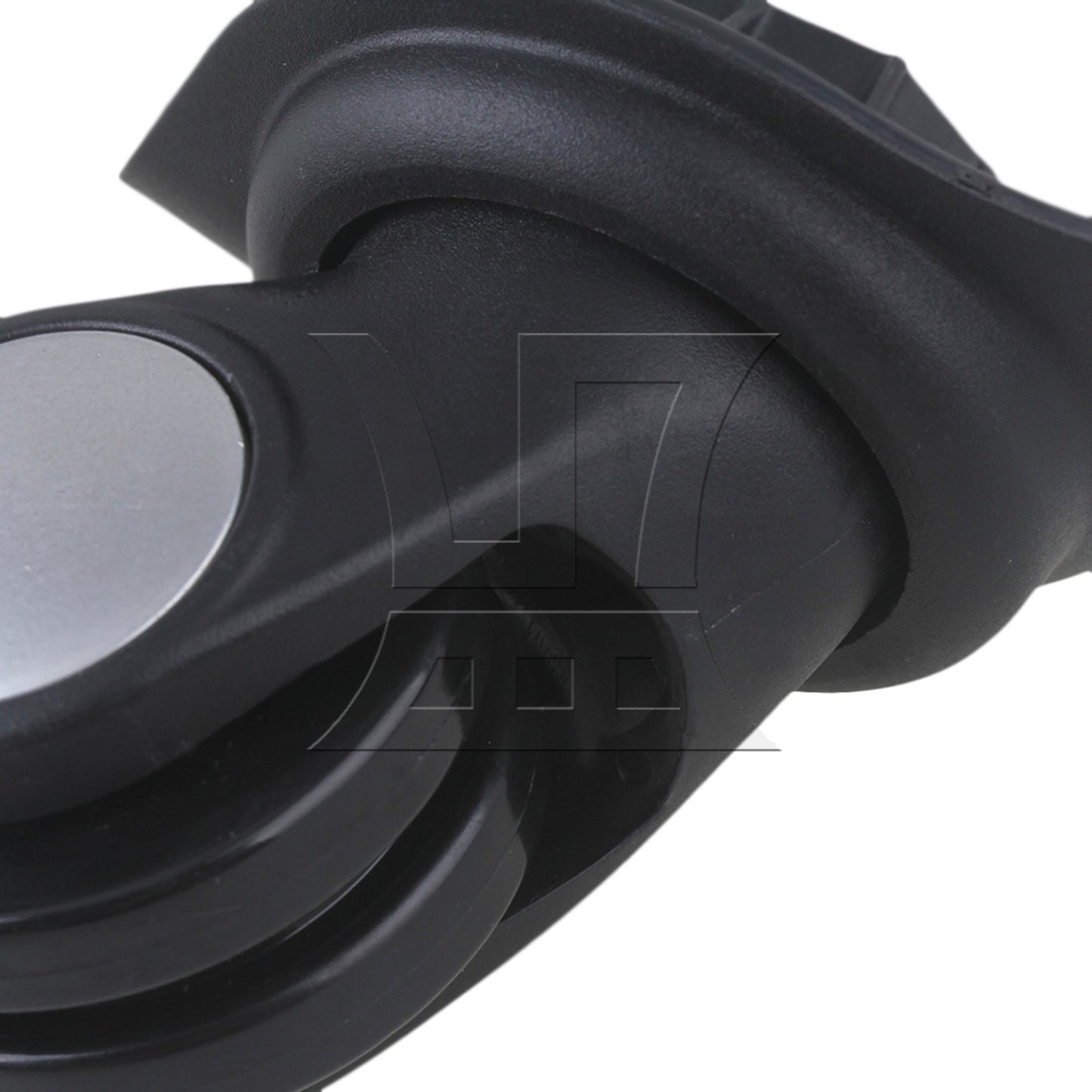 BQLZR 1 Left & 1 Right 95x92x50cm Black DIY Caster Wheel with 4 Holes