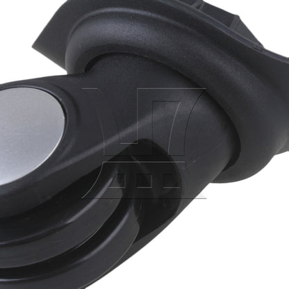 BQLZR 1 Left & 1 Right 95x92x50cm Black DIY Caster Wheel with 4 Holes