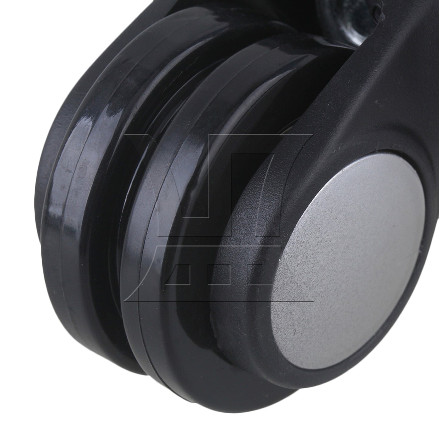 BQLZR 1 Left & 1 Right 95x92x50cm Black DIY Caster Wheel with 4 Holes