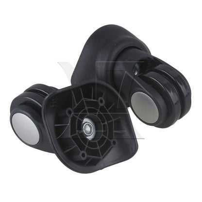 BQLZR 1 Left & 1 Right 95x92x50cm Black DIY Caster Wheel with 4 Holes