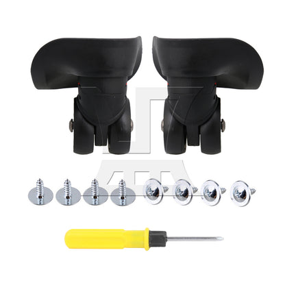 BQLZR Luggage Spinner Wheels 3.94" W042-L Black Right for Suitcases Repair