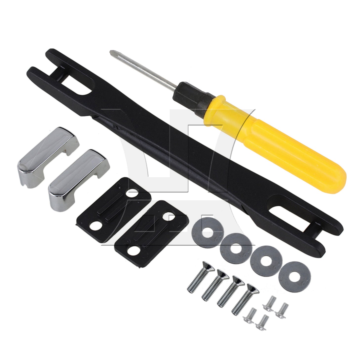 BQLZR Luggage Carry Plastic Handle with Screw B019 12.5cm Black Strap Handle