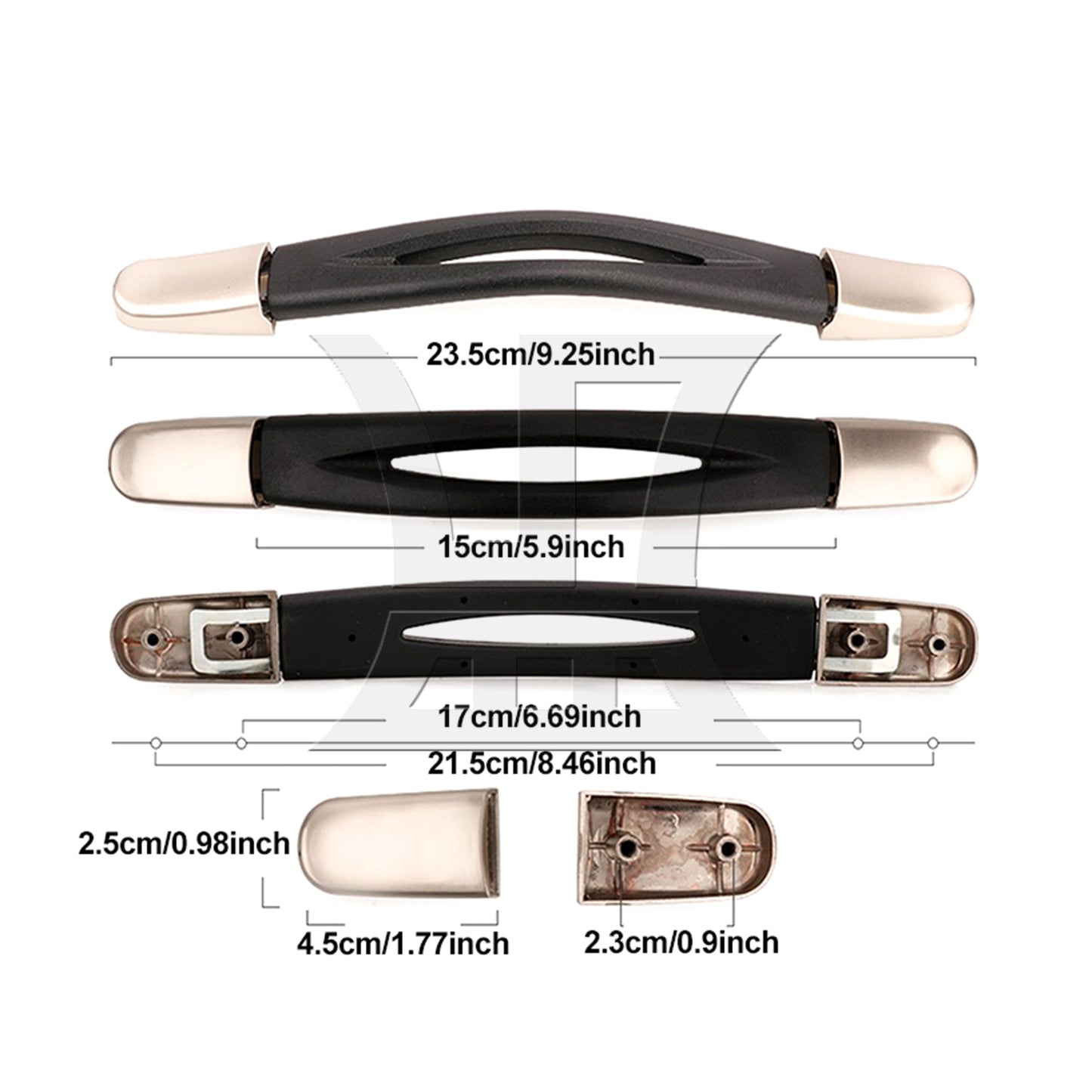 BQLZR 15cm Black B020 Spare Strap Handle Replacement for Suitcase Box Luggage