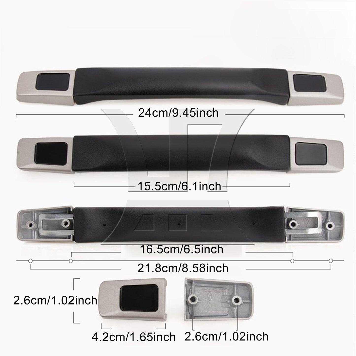 BQLZR 15.5cm Spare Handle Holders Replacement for Suitcase Boxes Luggage